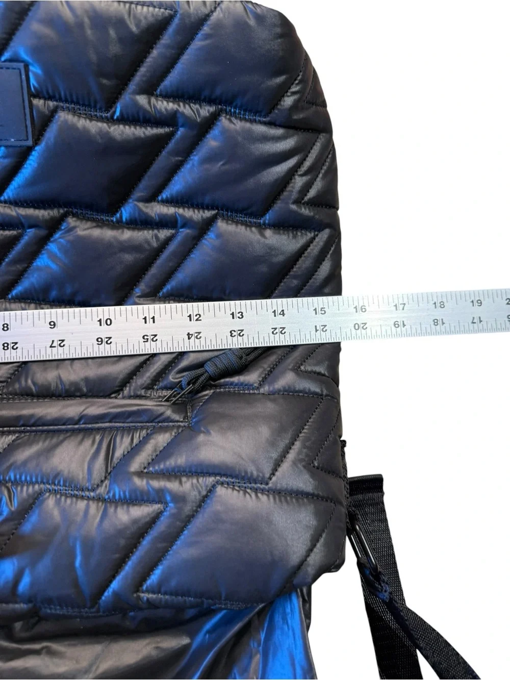 Gymshark Quilted Crossbody Yoga Bag in Black 15” x 13”